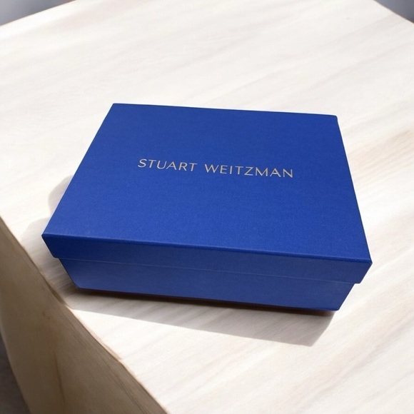 STUART WEITZMAN Kora Lace Up Sandal In Tan Shimmer size 36 US 5.5 B New in Box - Picture 9 of 13